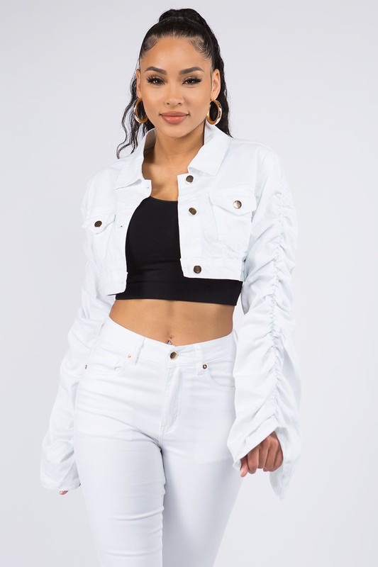 Denim White Set