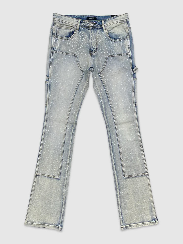 Rhinestone Denim Stack