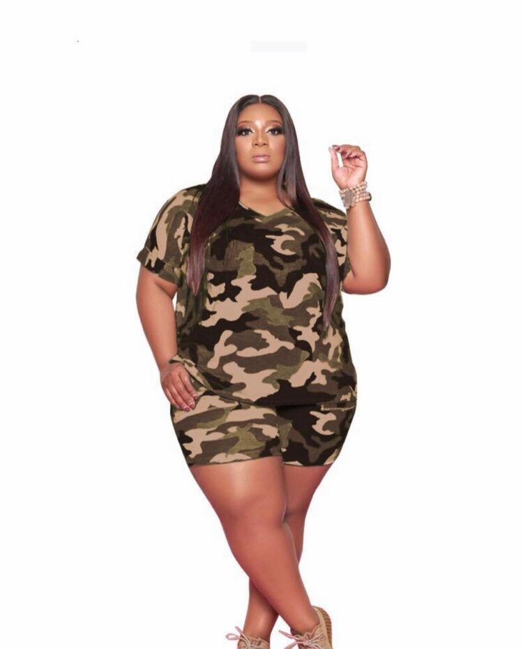 Women Camo Set Dark